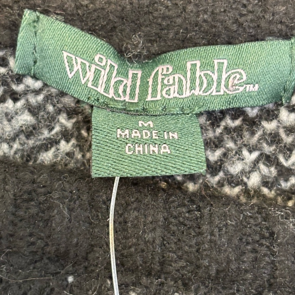 Wild Fable NWT Black & White Bow Cropped Sweater – Size M       🎀🖤🎀 - Picture 3 of 6